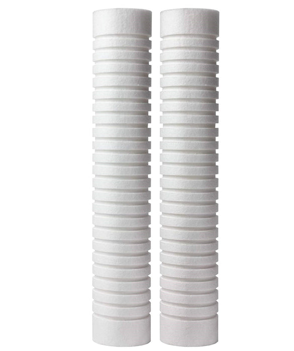 CFS – Grooved Water Filter Cartridges Compatible with The Heater Treater 20" Cartridge Models – Removes Bad Taste and Odor – Whole House Hot Water Systems – 5 Micron (1 Pack)