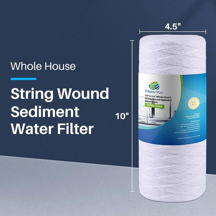 CFS Large Capacity Sediment Filter Cartridge – 5 Micron – 9-3/4" – Fits Campbell HDSC5