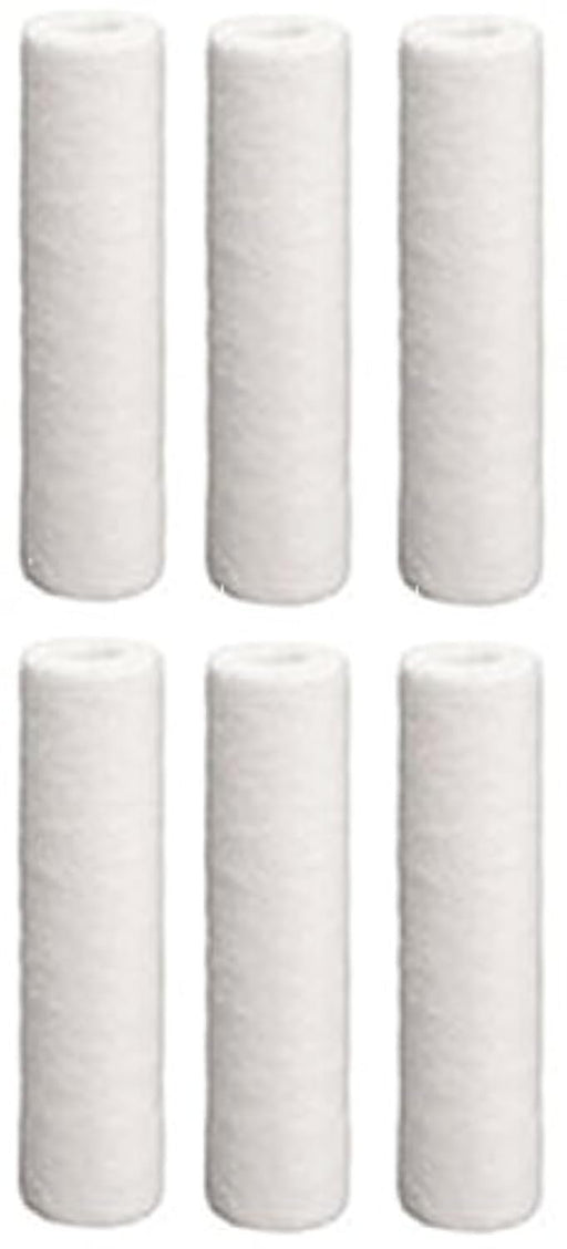 Hydronix SDC-25-1005 Sediment Filter Cartridges – 6 Pack – 5 Micron – 9.875" x 2.5"
