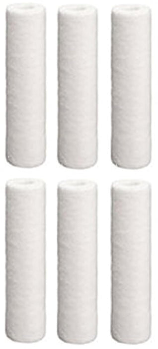 Hydronix SDC-25-1005 Sediment Filter Cartridges – 6 Pack – 5 Micron – 9.875" x 2.5"
