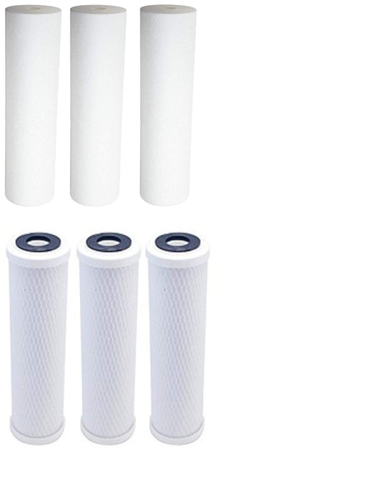 CFS Water Filter Kit – 6 Pack – Carbon Block & Sediment – Fits Watts WP-2 LCV