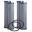 Filters4you Carbon Block Filters – 4 Pack – 10" x 2.5" – Fits GE FXWTC, GXWH04F, GXWH20S