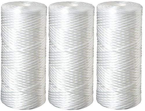 CFS – 3 Pack Polypropylene String Wound Water Filter Cartridges Compatible with 3MAP814, WP5BB97P, WPX5BB97P, WP5BB975 Models – Removes Bad Taste – Whole House Replacement Filter Cartridge – 5 Micron