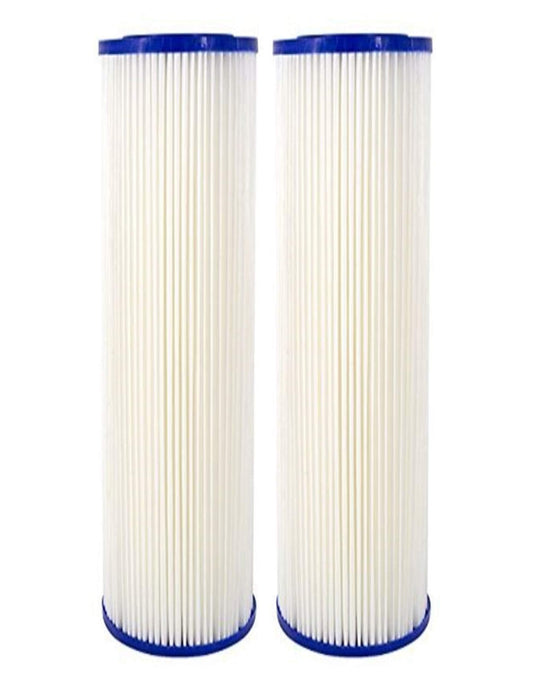 CFS Pleated Sediment Filters – 2 Pack – 10 x 2 – Fits Ideal H2O 728810, Stealth RO100/200