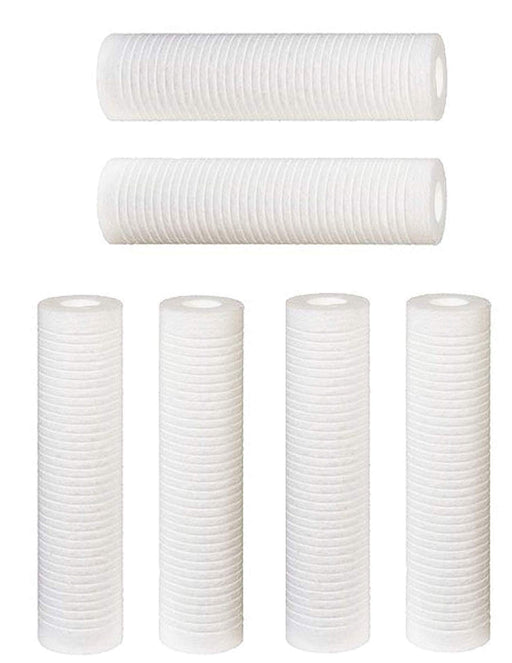 CFS Grooved Water Filter Cartridges – 6 Pack – 10" x 2.5" – Fits AP420
