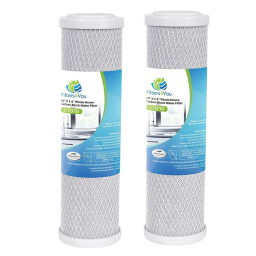 Compatible to Campbell DW-CB10 9-3/4" 10 Micron Filter Cartridge 2 pack by CFS