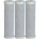 CFS – 3 Pack Carbon Block Water Filter Cartridges Compatible with CBR2-10R, 155403-43, WHKF-DB2, WHKF-DB1, 34377 Models – Whole House Replacement Filter Cartridge – 1 Micron – 2.5" x 9.75"