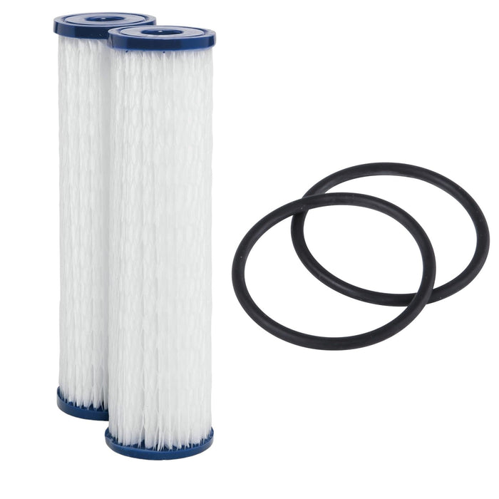 Filters4you Pleated Sediment Filters – 10" x 2.5" – Fits GE FXWPC
