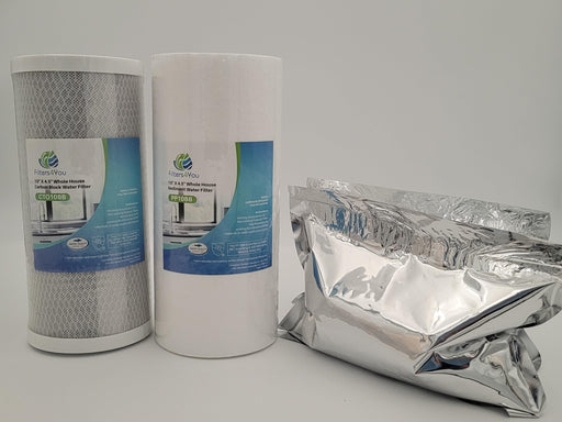 Filters4you 4-Pack RO/DI Filter Set – Sediment, Carbon Block & Mix-Bed DI – Fits FS-BF-CB-REF