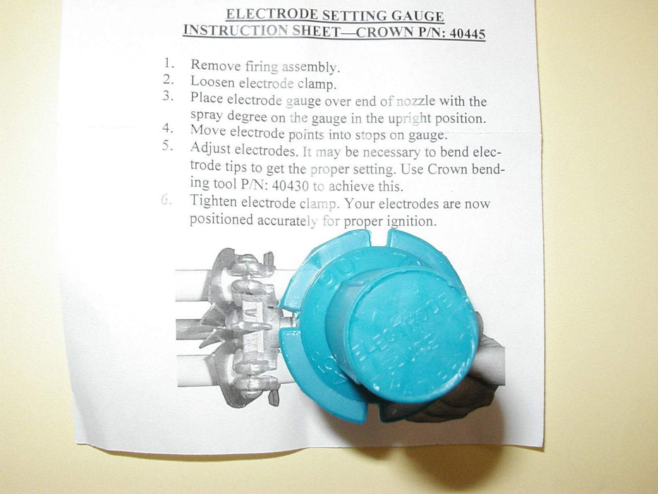 Crown 40445 Universal Oil Burner Electrode Setting Gauge – Fits Beckett, Carlin