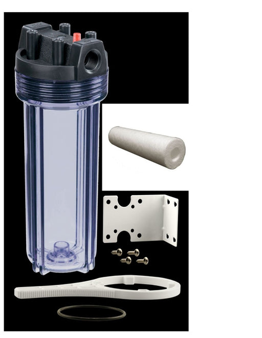 Big Blue Filter Housing, 10 Inch Universal Water Filter Housing with 1 Filter