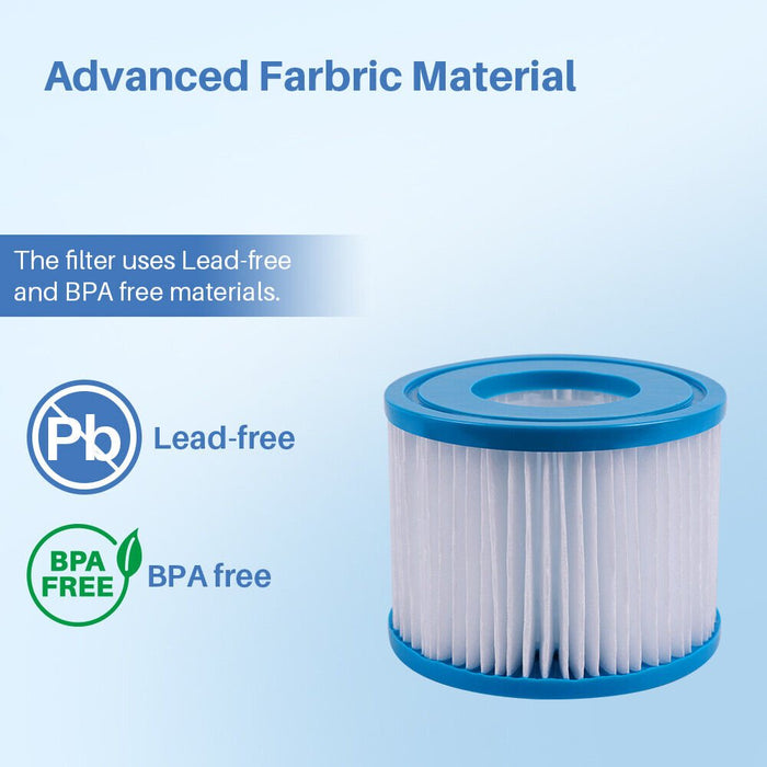 Filters4you- F4Y- PLF-BWVI Pool Filter Cartridges, 6 pack