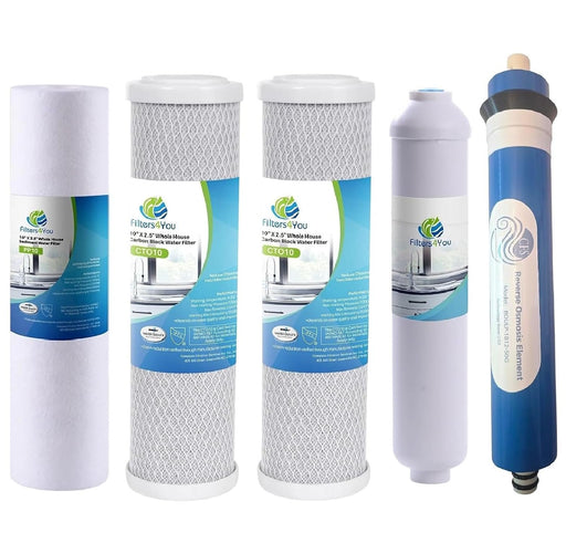 CFS Universal Under Sink Reverse Osmosis Replacement Filter Kit – 50 GPD Membrane