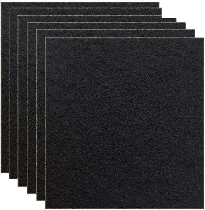 CFS Cat Litter Box Charcoal Filters – 12 Pack – 6" x 6.5"