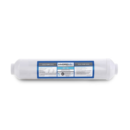Hydronix ICF-10 Inline Coconut GAC Water Filter – 2000 Gal – 1/4" NPT