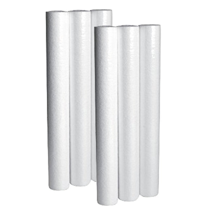 CFS – 6 Pack Water Filter Cartridges Compatible with Home Water Filter – Remove Bad Taste & Odor – Whole House Replacement Water Filter Cartridge, 5 Micron - 20" x 2.5", White