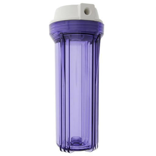 Clear Standard 10 x 2.5 Inch Water Filter Housing (1/4 FPT)