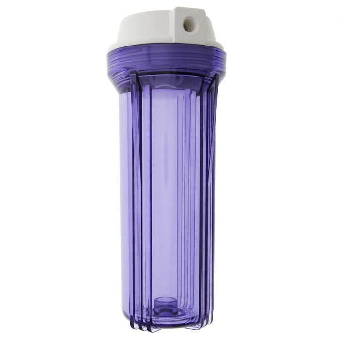Clear Standard 10 x 2.5 Inch Water Filter Housing (1/4 FPT)