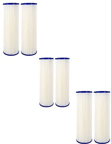 Compatible for WFPFC3002 Universal Whole House Pleated Poly Cartridge, 6-Pack