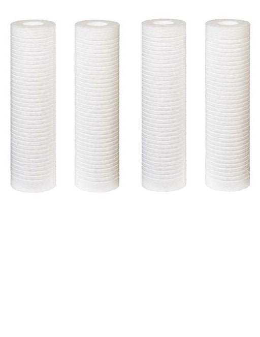 CFS Grooved Melt Blown Sediment Filters – 4 Pack – 1 Micron – 10" x 2.5" – Fits AP1001