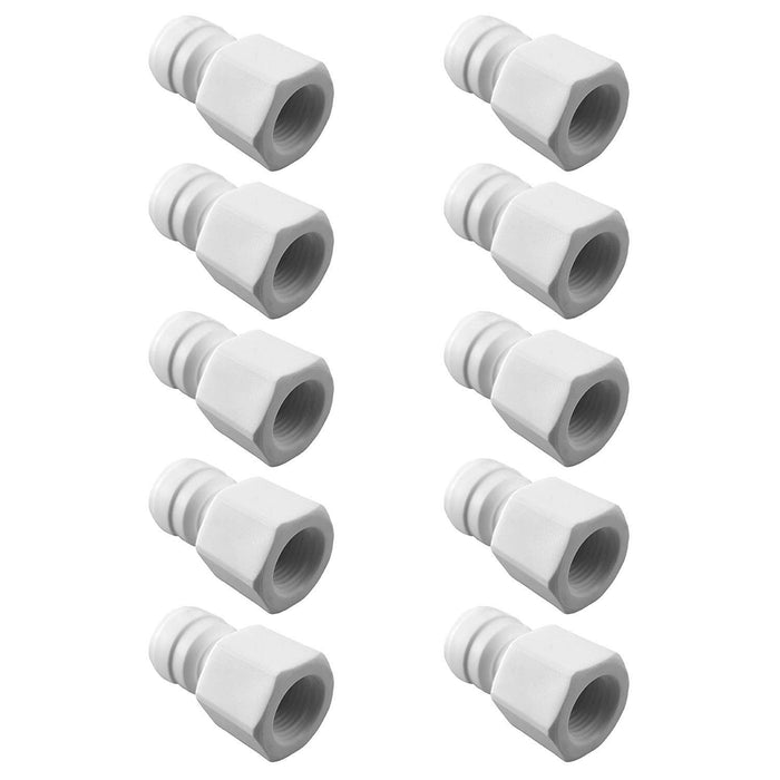 CFS 1/4" Female Adapter Quick Connect Fittings – 10 Pack – RO & Water Filters