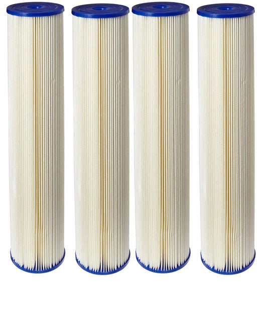 Compatible to ECP5-20BB Pleated Cellulose Polyester Filter Cartridge, 20" x 4-1/2", 5 Microns 4 Pack