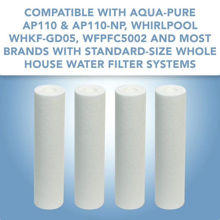 CFS Whole House Sediment Filters – 4 Pack – 5 Micron – Fits AP110, WHKF-GD05, P5-D