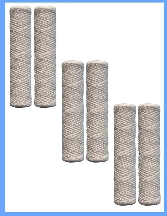 CFS – 6 Pack Whole House Sediment Filter Cartridges Compatible with W30W Models – Remove Bad Taste & Odor – Whole House Replacement Water Filter Cartridge, White