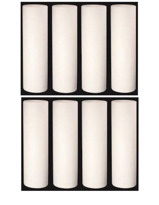 Hydronix 10" Sediment Water Filter Cartridge 8-Pack 1 Micron SDC-25-1001