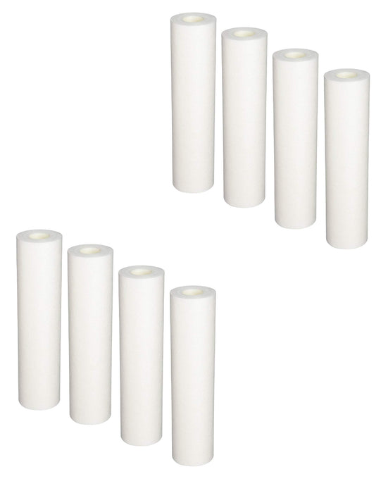 8-Pack Replacement for GXWH04F Polypropylene Sediment Filter - Universal 10-inch 5-Micron