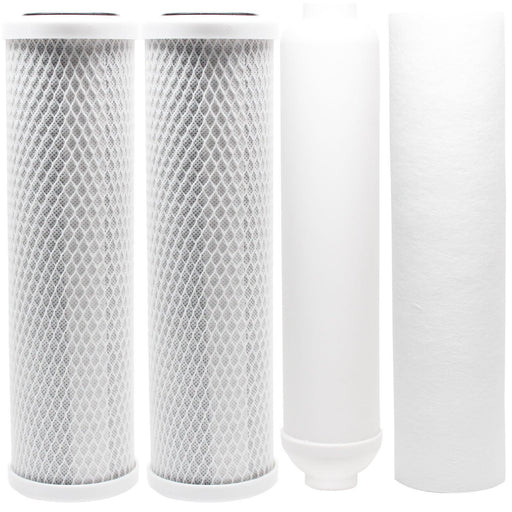 CFS Universal 10" Carbon Block, Sediment & Inline Filter Set – Fits APEC ROES-50, RO-90