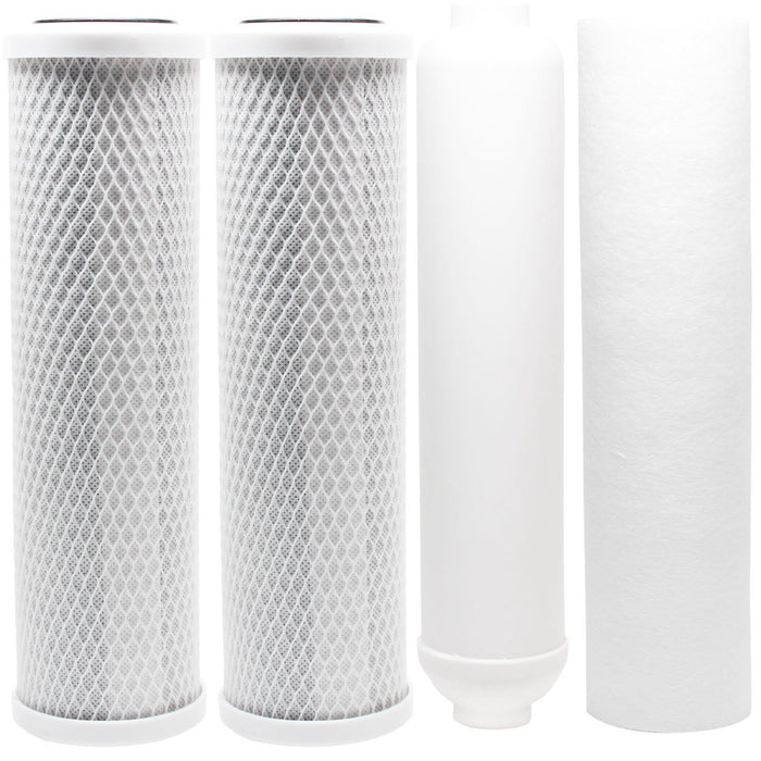 CFS Universal 10" Carbon Block, Sediment & Inline Filter Set – Fits APEC ROES-50, RO-90