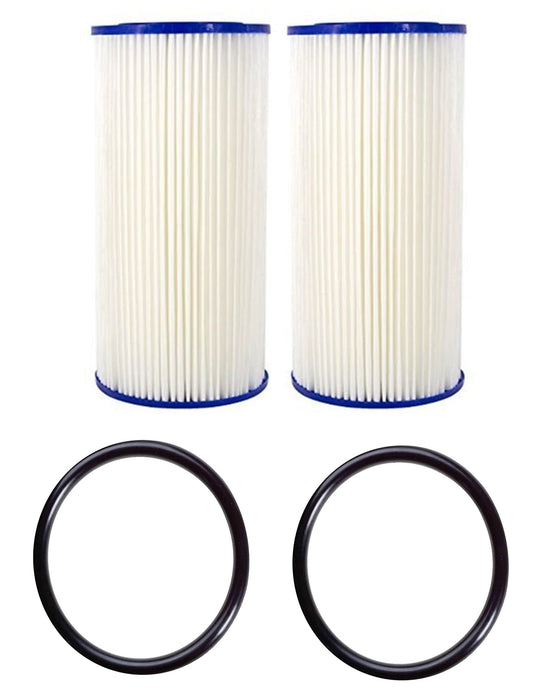 CFS Pleated High Flow Water Filter – 2 Pack with O-Rings – Fits AO-WH-PREL-RP, HDX4PF4