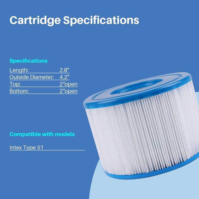 Filters4you- F4Y- PLF-INTS1 Pool Filter Cartridges, 1 pack