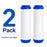 CFS Carbon Block Water Filter – 2 Pack – 5 Micron – 2.5" x 10" – RO, Aquarium & DI