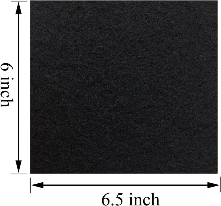 CFS Cat Litter Box Charcoal Filters – 12 Pack – 6" x 6.5"