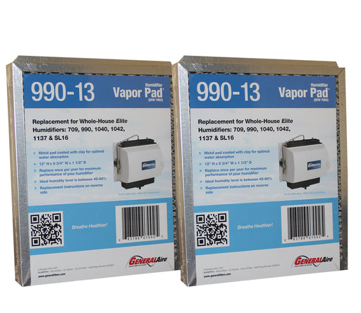 GeneralAire 990-13 Humidifier Vapor Pad – 2 Pack – Fits 709, 990, 1040, 1042