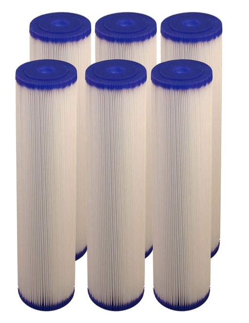 CFS Pleated Filter Cartridges – 6 Pack – 5 Micron – 20" x 4-1/2" – Fits ECP5-20BB