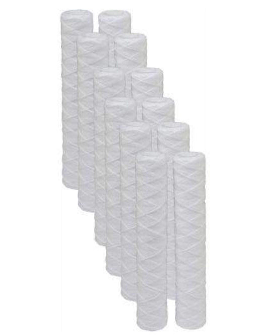CFS String Wound Sediment Filters – 12 Pack – 5 Micron – 10" – Fits Watts 500181