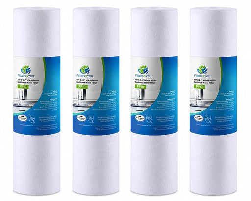 CFS Sediment Water Filters – 4 Pack – 1 Micron – 10" x 2.5" – Fits EV953440, EC110