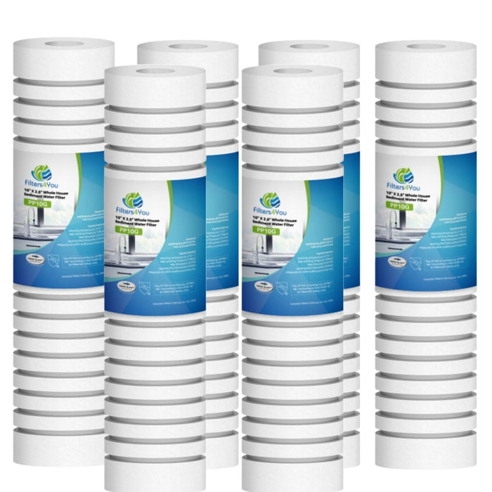CFS Grooved Sediment Filter Cartridges – 6 Pack – 5 Micron – 10" x 2.5" – Fits AP110