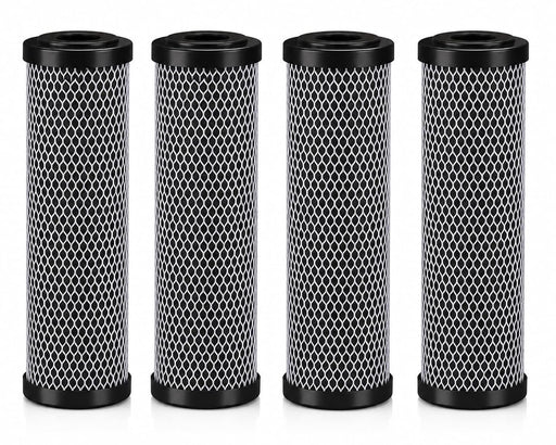 CFS Carbon Block Water Filters – 4 Pack – 10 x 2.5 – Fits T01-SS, T01-DS, C1, D-10