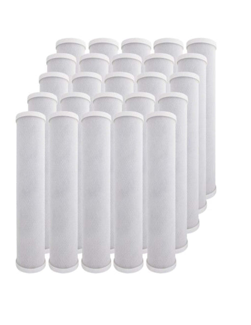CFS Carbon Block Water Filters – 25 Pack – 5 Micron – 2-7/8" x 9-3/4"