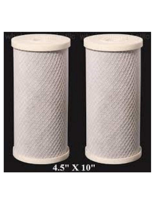 CFS – 2 Pack Heavy Duty Carbon/Sediment Water Filter Cartridges Compatible with GE FXHTC, RFC-BBSA Models – Remove Bad Taste & Odor – Whole House Replacement Filter Cartridge – 5 Micron