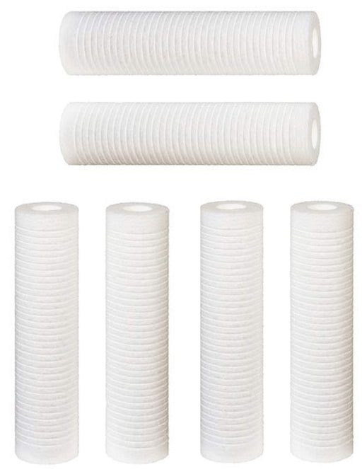 Hydronix SGC-25-1005 Grooved Sediment Filters – 6 Pack – 5 Micron – Fits AP110, WHCF-GD05