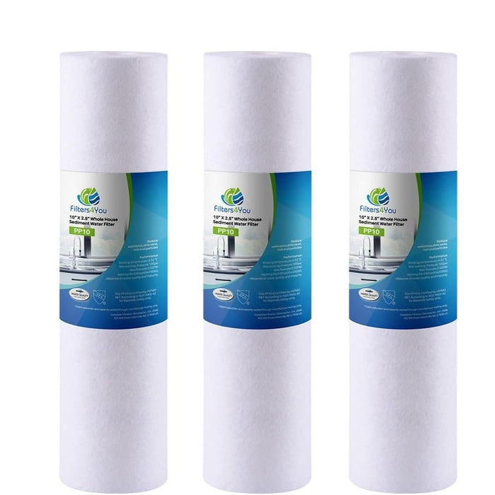 CFS Sediment Water Filters – 3 Pack – 5 Micron – Fits GE GXWH04F, GXWH20F, GXRM10