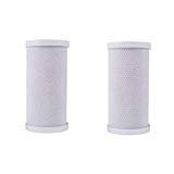 CFS – 2 Pack Carbon Block Water Filter Cartridges Compatible with FXHTC RFC-BB Models – Remove Bad Taste & Odor – Whole House Replacement Water Filter Cartridge, 25 Micron - 10" x 4.5"Inch, White