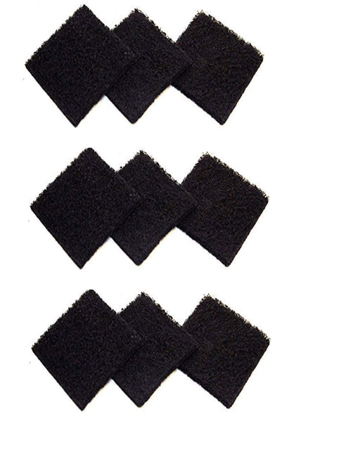 CFS Carbon Pre-Filter Pads – 9 Pack – 3" x 3" – Fits Exaco ECO 2500