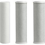 CFS – 3 Pack Double Capacity Replacement Pre-Filter Set for Ultimate Series Reverse Osmosis Water Filter System – 3 Stage Filtration System – Whole House Replacement Water Filter Cartridge – White