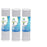 CFS – 3 Pack Carbon Block Water Filter Cartridge Compatible with WHKF-DB1 Models – Removes Bad Taste and Odor – Under Sink Replacement Filter Cartridge – 0.5 Micron – 2.5" x 9.75"